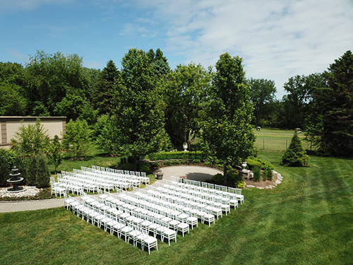 Wedding Garden Aerial